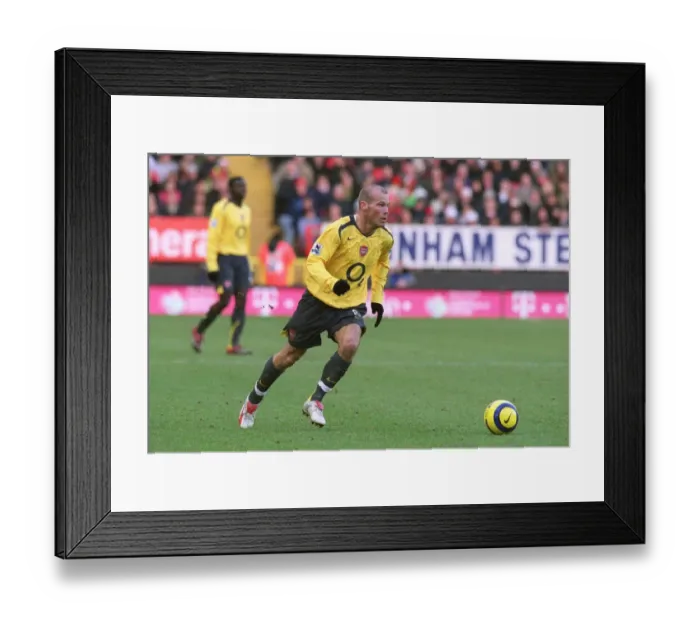 Framed Print : Freddie Ljungberg's Game-Winning Goal: Arsenal Triumphs Over Charlton Athletic, FA Premiership 2005