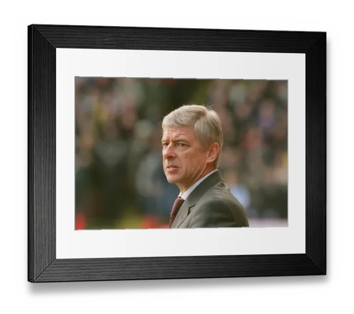 Framed Print : Arsene Wenger the Arsenal Manager. Charlton Athletic 0: 1 Arsenal