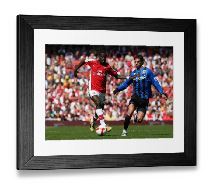 Framed Print : Emmauel Eboue (Arsenal) Jeremie Aliadiere (Middlesbrough) Framed Print : Emmauel Eboue (Arsenal) Jeremie Aliadiere (Middlesbrough)