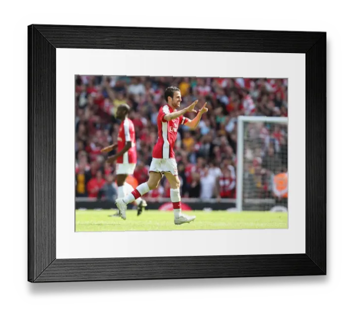 Framed Print : Cesc Fabregas's Brilliant Goal: Arsenal Takes a 2-0 Lead Over Middlesbrough in the Premier League Framed Print : Cesc Fabregas's Brilliant Goal: Arsenal Takes a 2-0 Lead Over Middlesbrough in the Premier League