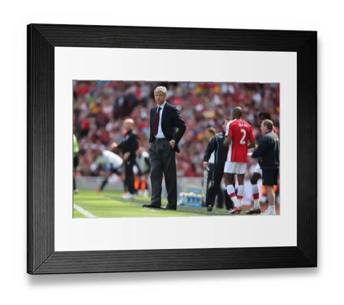 Framed Print : Arsene Wenger Celebrates Arsenal's 2-0 Victory Over Middlesbrough in the Premier League (2009) Framed Print : Arsene Wenger Celebrates Arsenal's 2-0 Victory Over Middlesbrough in the Premier League (2009)
