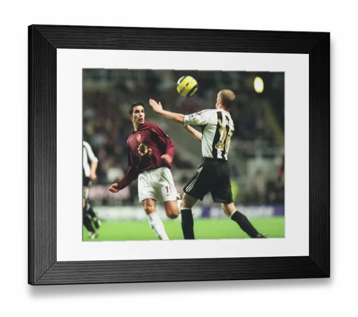 Framed Print : Robin van Persie (Arsenal) Peter Ramage (Newcastle United) Framed Print : Robin van Persie (Arsenal) Peter Ramage (Newcastle United)