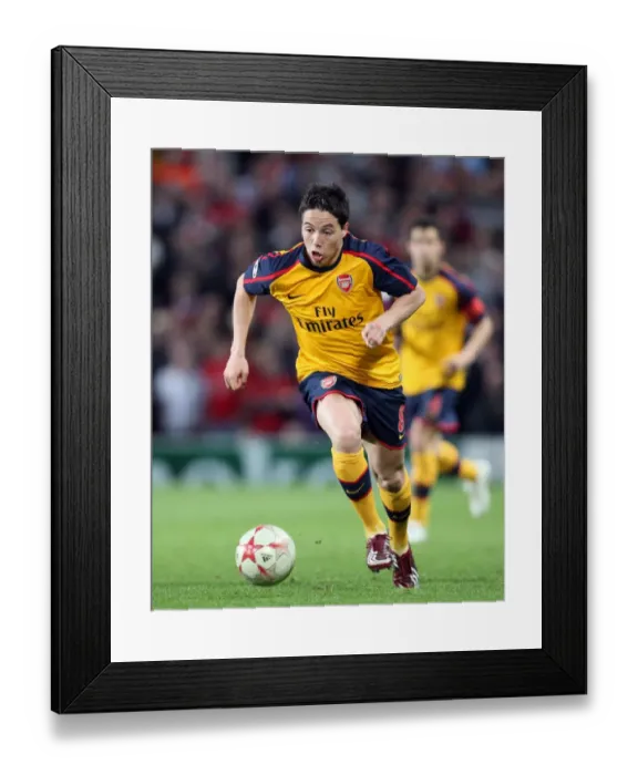 Framed Print : Samir Nasri vs Manchester United: Arsenal's Lone Warrior in the 2009 UCL Semi-Final Framed Print : Samir Nasri vs Manchester United: Arsenal's Lone Warrior in the 2009 UCL Semi-Final