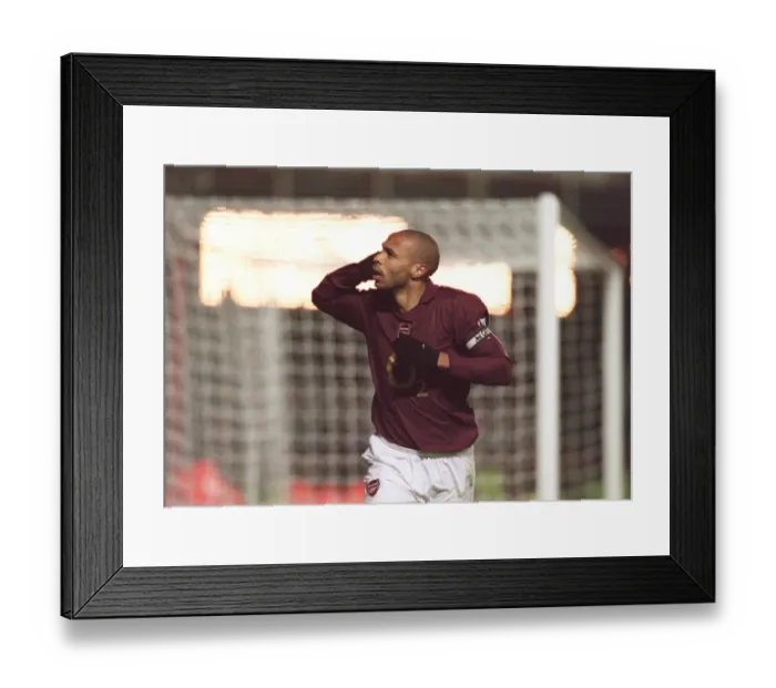 Framed Print : Thierry Henry's Epic Penalty: Arsenal's Unforgettable 4-0 Victory over Portsmouth, FA Premiership, Highbury, London, 28 / 12 / 05 Framed Print : Thierry Henry's Epic Penalty: Arsenal's Unforgettable 4-0 Victory over Portsmouth, FA Premiership, Highbury, London, 28 / 12 / 05