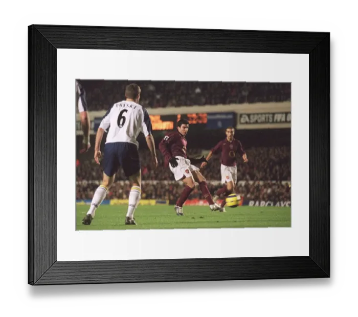 Framed Print : Jose Reyes Scores Arsenal's Second Goal: 4-0 Victory Over Portsmouth, FA Premiership, Arsenal Stadium, London, 2005