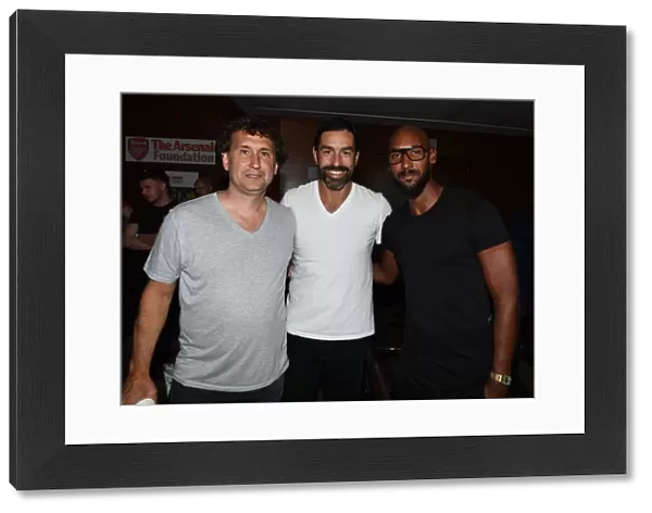 Arsenal Legends Reunite with Real Madrid Legends in Madrid: Gilles Grimandi, Robert Pires, and Nicolas Anelka