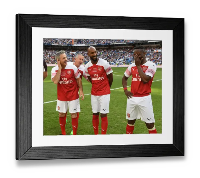 Framed Print : Arsenal Legends vs. Real Madrid Legends: A Legendary Clash at Bernabeu Stadium (2018-19) Framed Print : Arsenal Legends vs. Real Madrid Legends: A Legendary Clash at Bernabeu Stadium (2018-19)