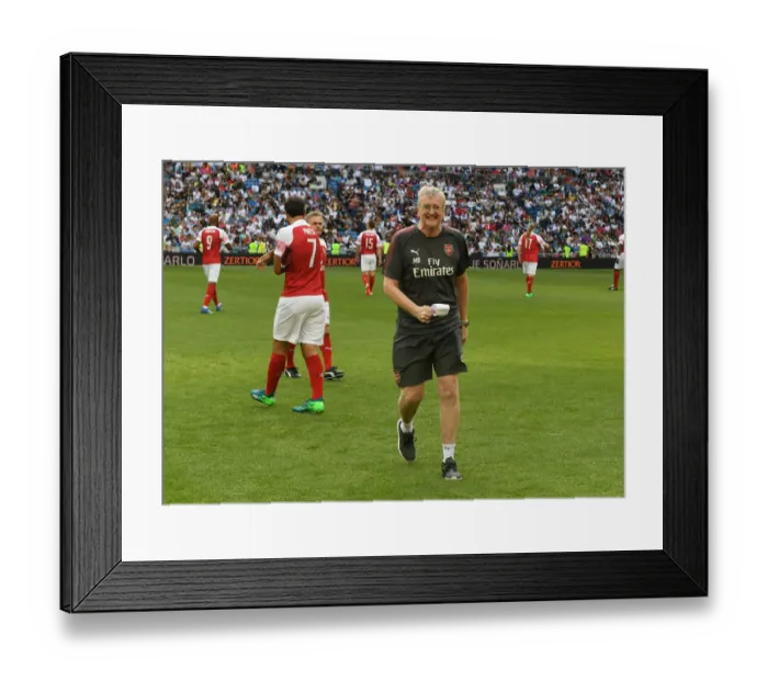 Framed Print : Arsenal Legends vs Real Madrid Legends: A Clash of Football Icons at Bernabeu, Madrid (2018-19) Framed Print : Arsenal Legends vs Real Madrid Legends: A Clash of Football Icons at Bernabeu, Madrid (2018-19)
