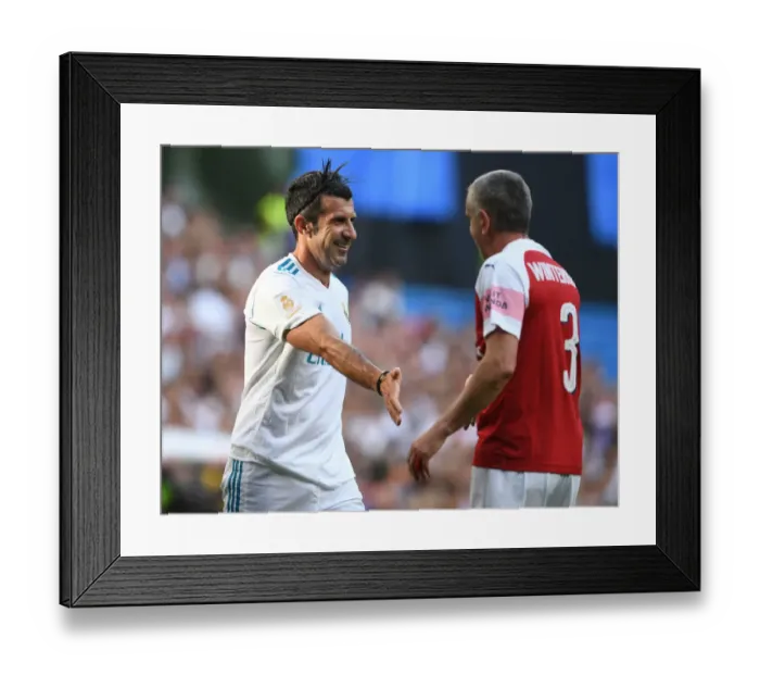 Framed Print : Arsenal Legends vs. Real Madrid Legends: A Clash of Football Greats at Bernabeu (2018-19) Framed Print : Arsenal Legends vs. Real Madrid Legends: A Clash of Football Greats at Bernabeu (2018-19)