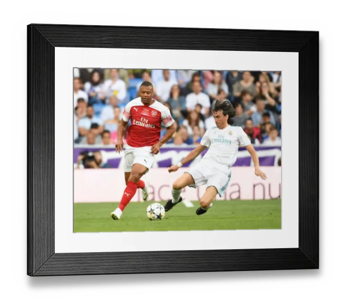 Framed Print : Arsenal vs. Real Madrid: A Legendary Clash at Bernabeu (2018-19)