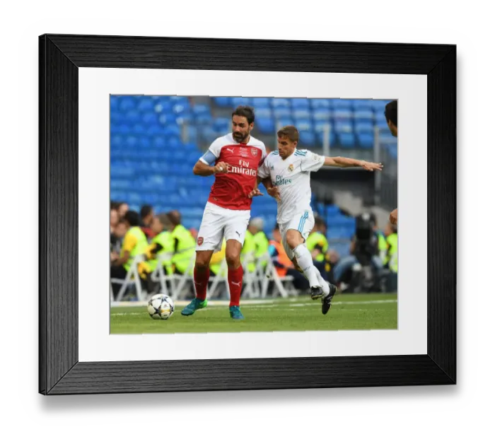 Framed Print : Arsenal vs. Real Madrid: A Legendary Clash at Bernabeu (2018-19)