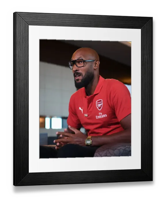 Framed Print : Nicolas Anelka Reunites with Real Madrid at Bernabeu: Arsenal Legends vs. Real Madrid Legends (2018) Framed Print : Nicolas Anelka Reunites with Real Madrid at Bernabeu: Arsenal Legends vs. Real Madrid Legends (2018)