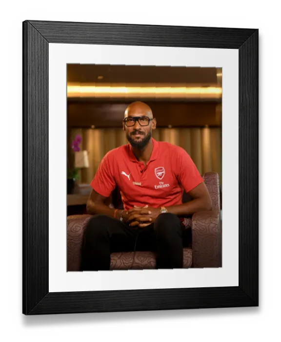 Framed Print : Nicolas Anelka Reunites with Real Madrid at Bernabeu: Arsenal Legends vs. Real Madrid Legends (2018) Framed Print : Nicolas Anelka Reunites with Real Madrid at Bernabeu: Arsenal Legends vs. Real Madrid Legends (2018)
