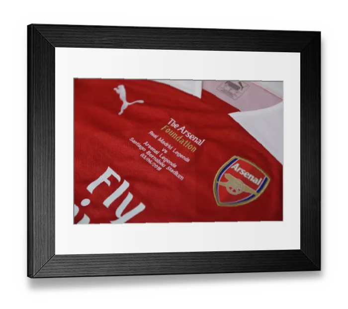 Framed Print : Arsenal Foundation: Preparing for the Legendary Clash against Real Madrid at Bernabeu Framed Print : Arsenal Foundation: Preparing for the Legendary Clash against Real Madrid at Bernabeu