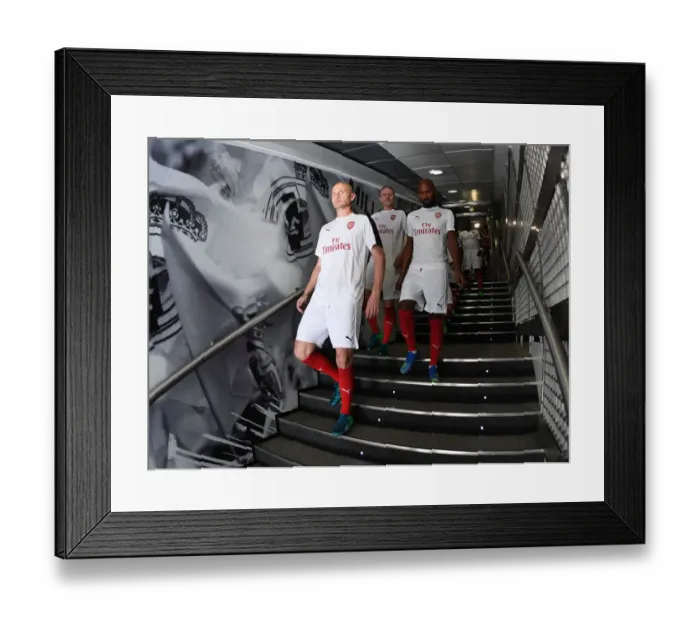 Framed Print : Arsenal FC Legends Face Off Against Real Madrid Legends at Bernabeu Stadium Framed Print : Arsenal FC Legends Face Off Against Real Madrid Legends at Bernabeu Stadium