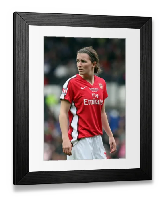 Framed Print : Arsenal's Helen Lander Celebrates FA Cup Victory Over Sunderland WFC