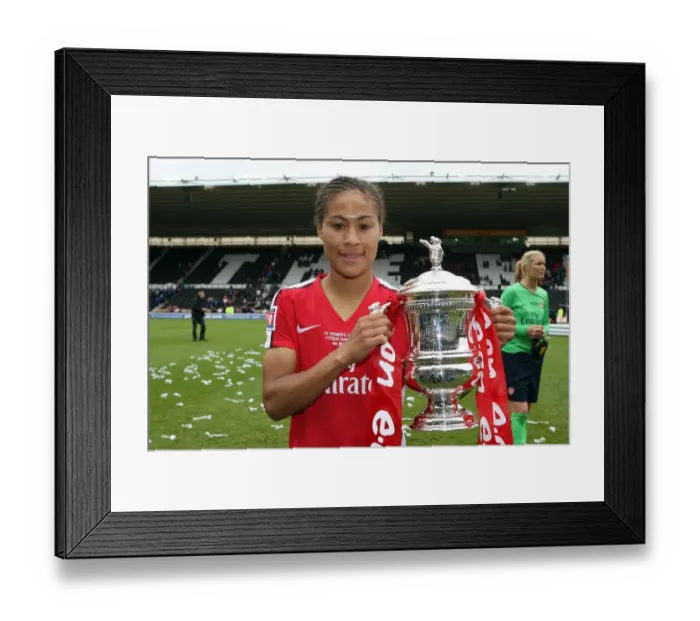 Framed Print : Rachel Yankey Celebrates FA Cup Victory with Arsenal Ladies Framed Print : Rachel Yankey Celebrates FA Cup Victory with Arsenal Ladies
