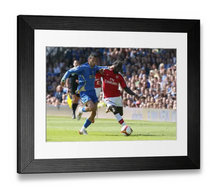 Framed Print : Bacary Sagna (Arsenal) Nadir Belhadj (Portsmouth) Framed Print : Bacary Sagna (Arsenal) Nadir Belhadj (Portsmouth)