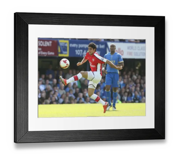 Framed Print : Arsenal's Carlos Vela Shines: 4-0 Crush of Portsmouth in the Barclays Premier League Framed Print : Arsenal's Carlos Vela Shines: 4-0 Crush of Portsmouth in the Barclays Premier League