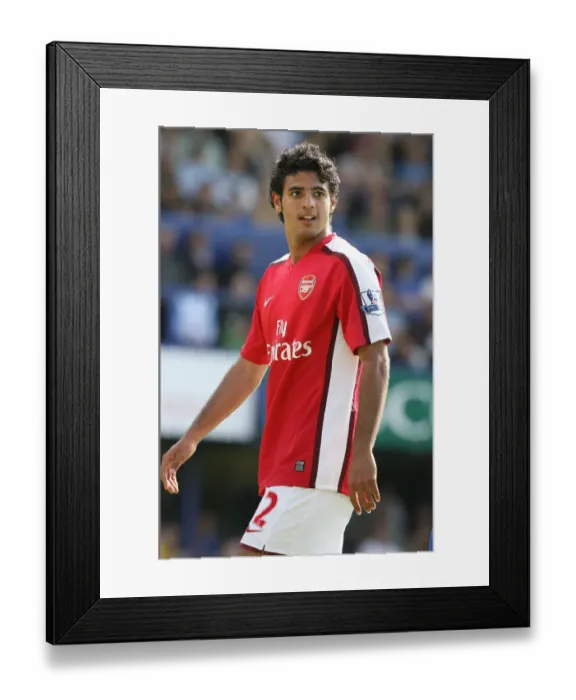 Framed Print : Carlos Vela's Brilliant Performance: Arsenal's 4-0 Thrashing of Portsmouth in the Premier League