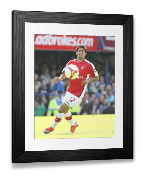 Framed Print : Carlos Vela's Brilliant Performance: Arsenal's 4-0 Thrashing of Portsmouth
