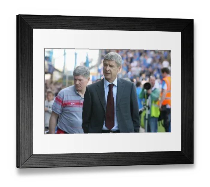 Framed Print : Arsene Wenger's Reign: 4-0 Victory Over Portsmouth, Barclays Premier League, 2009