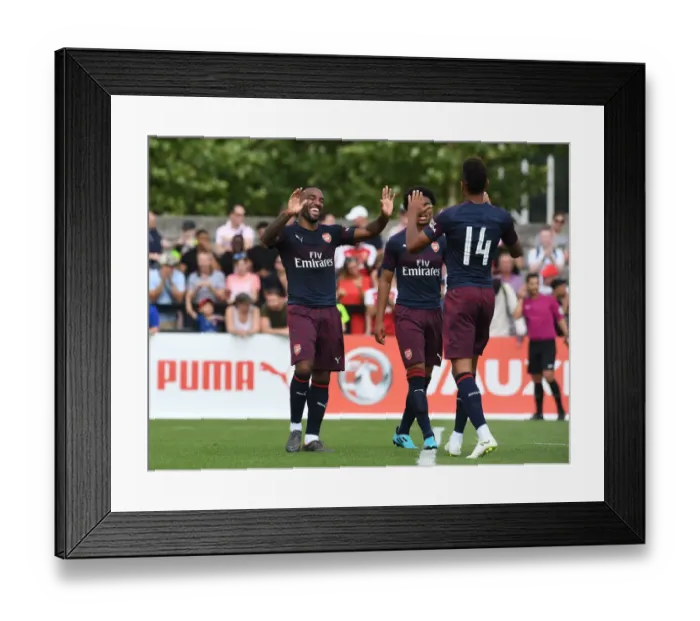 Framed Print : Borehamwood v Arsenal: Pre-Season Friendly