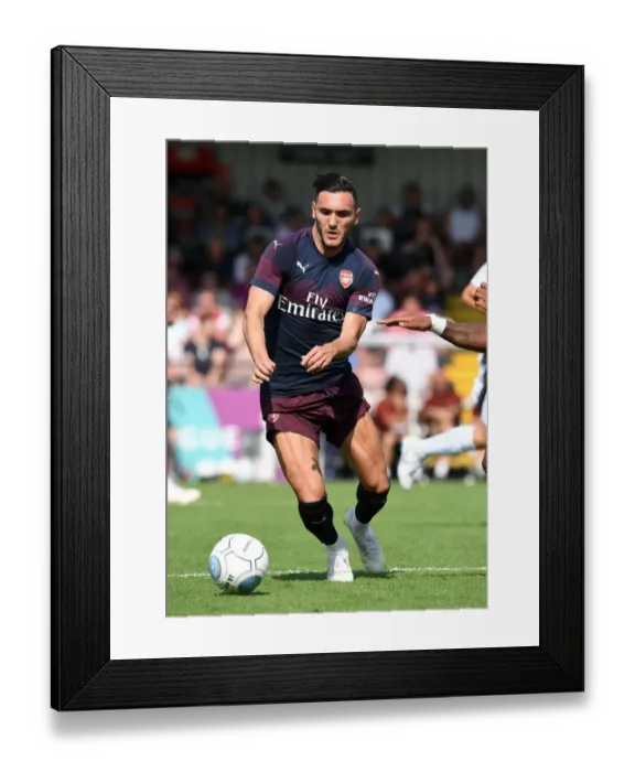 Framed Print : Lucas Perez in Action: Arsenal's Pre-Season Clash at Borehamwood Framed Print : Lucas Perez in Action: Arsenal's Pre-Season Clash at Borehamwood