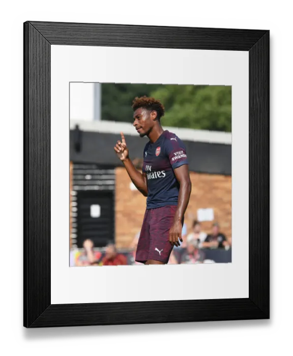 Framed Print : Jeff Reine-Adelaide Scores for Arsenal in Borehamwood Friendly