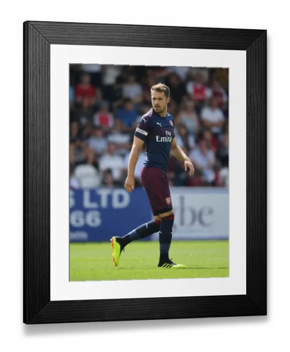 Framed Print : Aaron Ramsey in Action: Arsenal's Pre-Season Friendly against Borehamwood (2018) Framed Print : Aaron Ramsey in Action: Arsenal's Pre-Season Friendly against Borehamwood (2018)