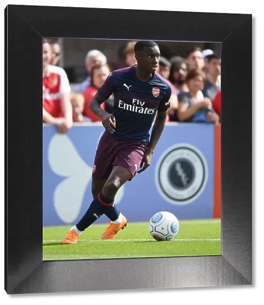 Eddie Nketiah in Action: Arsenal's Pre-Season Friendly against Borehamwood (2018)