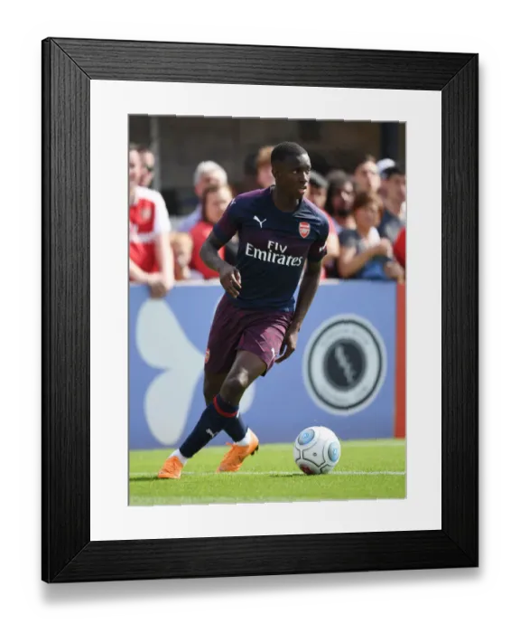 Framed Print : Eddie Nketiah in Action: Arsenal's Pre-Season Friendly against Borehamwood (2018) Framed Print : Eddie Nketiah in Action: Arsenal's Pre-Season Friendly against Borehamwood (2018)