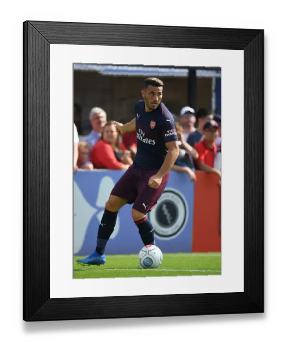 Framed Print : Sead Kolasinac in Action: Arsenal's Pre-Season Friendly against Borehamwood (2018)