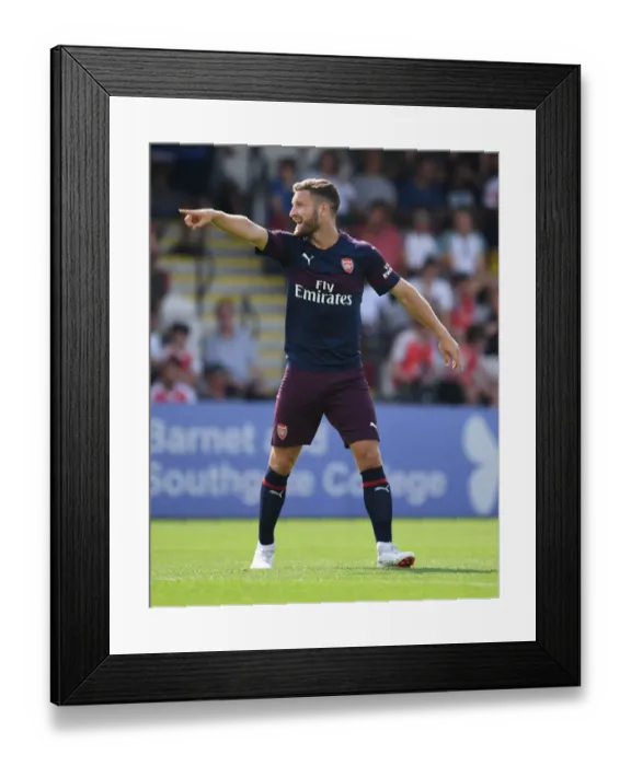 Framed Print : Shkodran Mustafi Training with Arsenal at Borehamwood (2018-19)