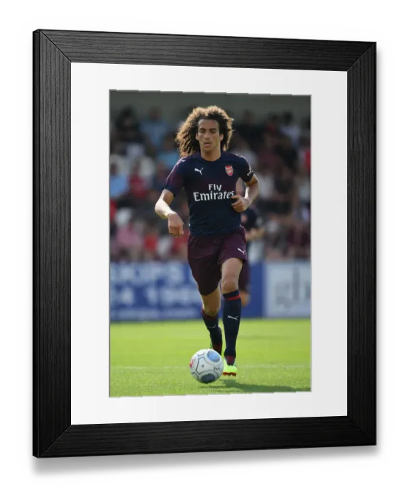 Framed Print : Matteo Guendouzi in Action: Arsenal's Pre-Season Friendly at Borehamwood, 2018