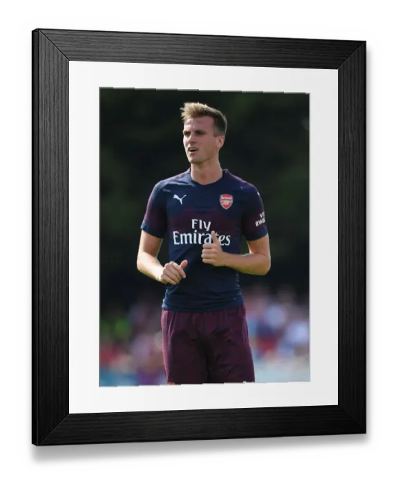 Framed Print : Rob Holding in Action: Arsenal's Pre-Season Clash at Borehamwood (2018) Framed Print : Rob Holding in Action: Arsenal's Pre-Season Clash at Borehamwood (2018)