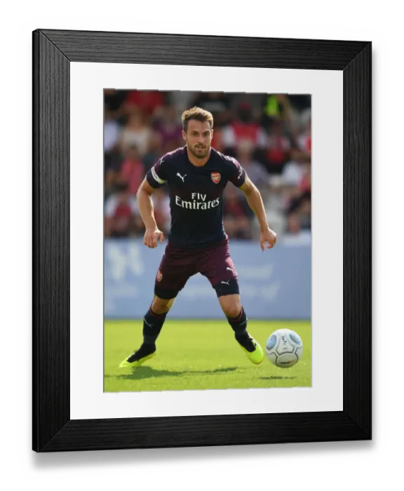 Framed Print : Arsenal's Aaron Ramsey in Action: Pre-Season Clash at Borehamwood (2018) Framed Print : Arsenal's Aaron Ramsey in Action: Pre-Season Clash at Borehamwood (2018)