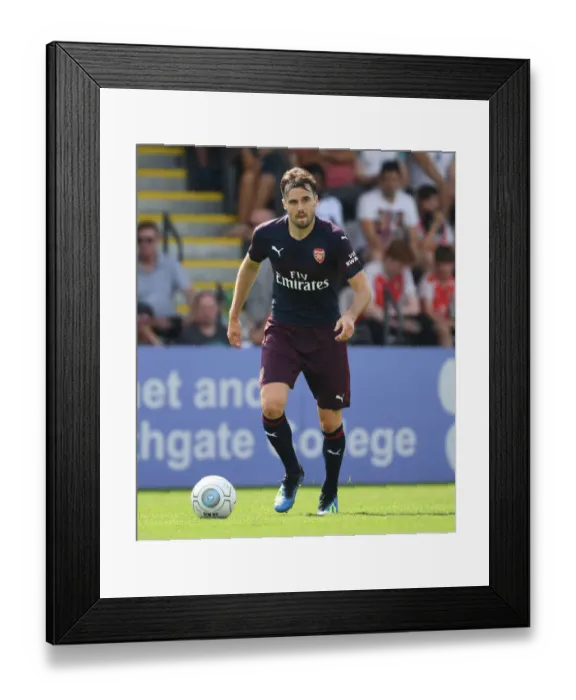 Framed Print : Carl Jenkinson in Action: Arsenal's Pre-Season Clash against Borehamwood (2018) Framed Print : Carl Jenkinson in Action: Arsenal's Pre-Season Clash against Borehamwood (2018)