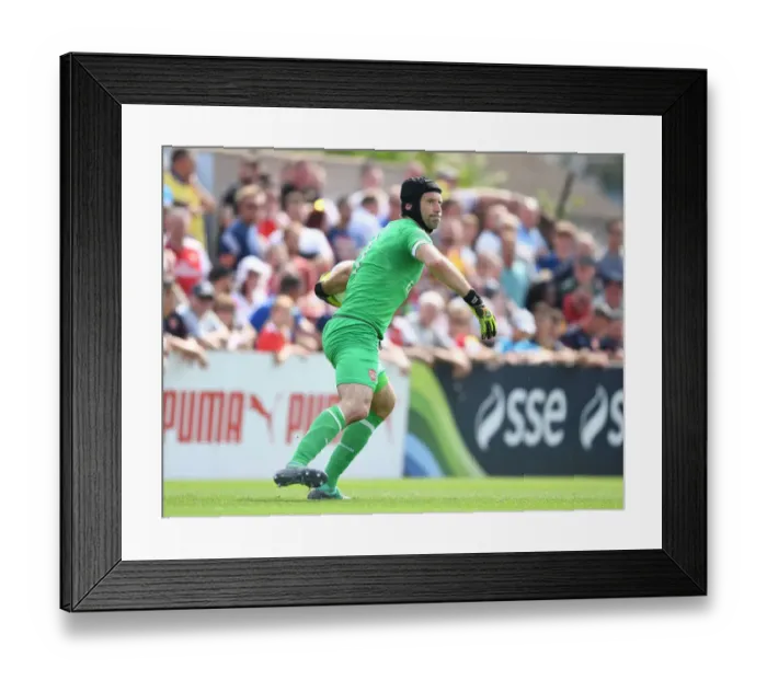 Framed Print : Petr Cech in Action: Arsenal's Pre-Season Battle at Borehamwood (2018) Framed Print : Petr Cech in Action: Arsenal's Pre-Season Battle at Borehamwood (2018)