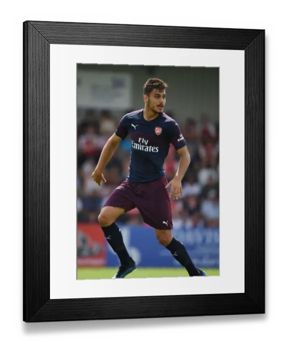 Framed Print : Arsenal's Konstantinos Mavropanos in Action during Borehamwood Pre-Season Friendly (2018) Framed Print : Arsenal's Konstantinos Mavropanos in Action during Borehamwood Pre-Season Friendly (2018)