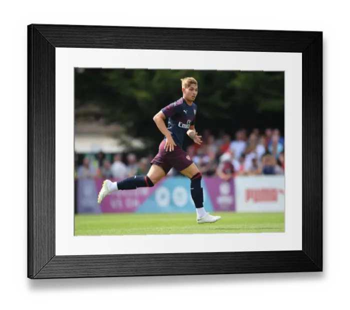 Framed Print : Emile Smith Rowe Shines: Arsenal's Pre-Season Triumph over Borehamwood