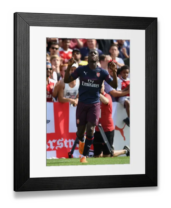 Framed Print : Eddie Nketiah's Thrilling Goal: Arsenal's Pre-Season Victory over Borehamwood (2018) Framed Print : Eddie Nketiah's Thrilling Goal: Arsenal's Pre-Season Victory over Borehamwood (2018)