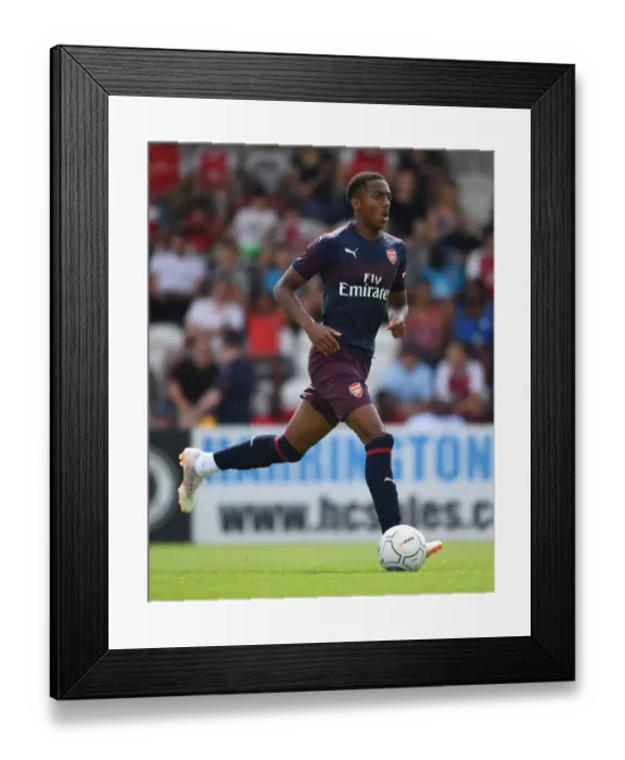 Framed Print : Joe Willock in Action: Arsenal's Pre-Season Friendly against Borehamwood (2018)