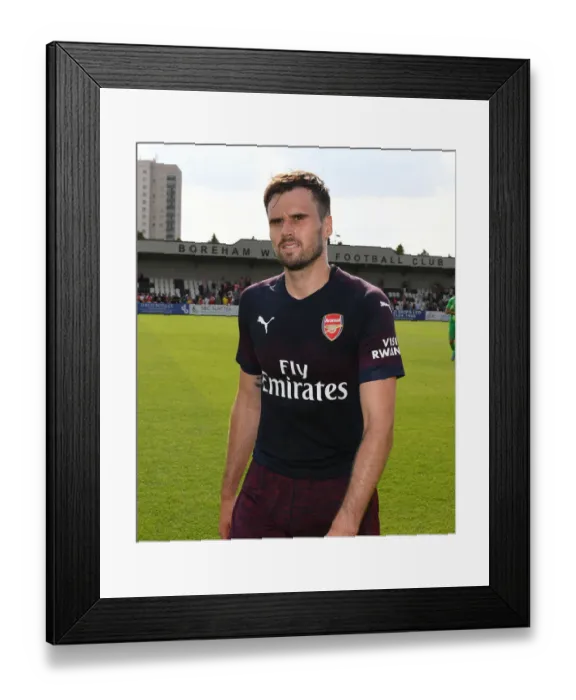Framed Print : Carl Jenkinson Post-Match at Borehamwood: Arsenal's Pre-Season Friendly Framed Print : Carl Jenkinson Post-Match at Borehamwood: Arsenal's Pre-Season Friendly