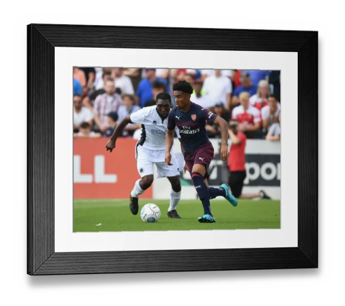 Framed Print : Reiss Nelson Shines: Arsenal's Pre-Season Victory over Borehamwood
