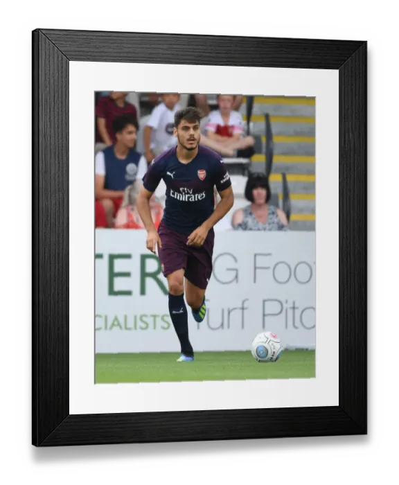 Framed Print : Arsenal's Konstantinos Mavropanos in Action during Pre-Season Friendly against Borehamwood, 2018 Framed Print : Arsenal's Konstantinos Mavropanos in Action during Pre-Season Friendly against Borehamwood, 2018