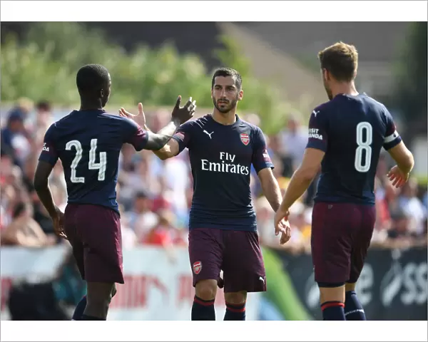 Arsenal Stars: Nketiah, Mkhitaryan, Ramsey in Pre-Season Action vs Borehamwood