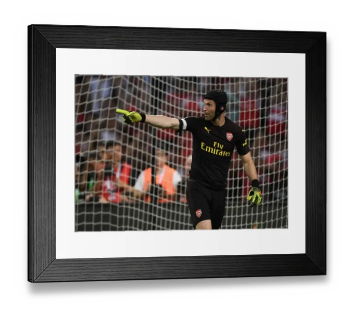 Framed Print : Petr Cech in Action: Arsenal vs. Atletico Madrid, International Champions Cup 2018 Framed Print : Petr Cech in Action: Arsenal vs. Atletico Madrid, International Champions Cup 2018