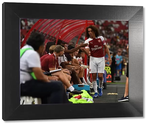 Matteo Guendouzi's Emotional Farewell from the Arsenal Bench vs Atletico Madrid (2018)