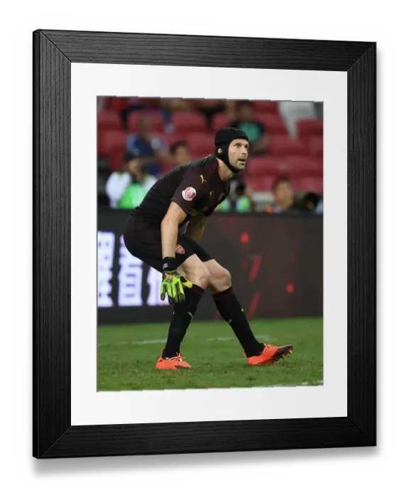 Framed Print : Arsenal's Petr Cech: Unwavering Focus in ICC Showdown Against Atletico Madrid (Singapore, 2018) Framed Print : Arsenal's Petr Cech: Unwavering Focus in ICC Showdown Against Atletico Madrid (Singapore, 2018)